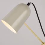 Stolová lampa Nerath, sivá, oceľ/mramor, 32 cm, E14