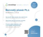 EcoStep 100002 - Informačná ceduľa pre bezvodný pisoár P1.1 CZ/ENG 100002