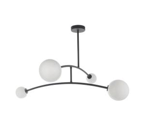 Endon 92940 - Luster na tyči BALANCE 4xG9/3W/230V čierna/biela 92940