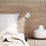 LED nástenné svetlo Tara, biela, Ø 9 cm, kov