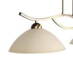 Závesné svietidlo Anthea, 2-pl. bronzové, kov, sklo, E27