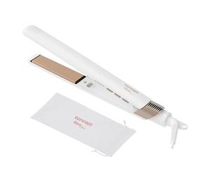 Concept VZ2110 - Žehlička na vlasy GLAM STYLE 48W/230V biela/ružovo-zlatá VZ2110