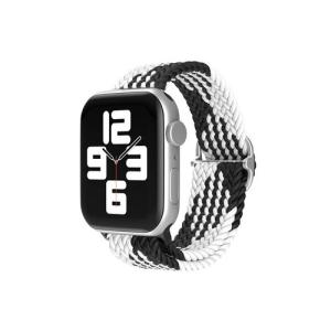 APP nylon watch band, size S, 38-41mm, black+white