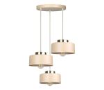 Keter Lighting Závesné svietidlo na lanku IGNIA 3xE27/60W/230V béžové 3393