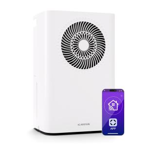 Klarstein CircleDry Smart 16 L odvlhčovač vzduchu, 16 L/deň, 290 W, 30-40 m², WiFi, časovač, filter