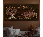 Li-Go 5307/DUB2 - LED stmievateľná nástenná dekorácia LED/24W/230V 120x60 cm dub 5307/DUB2