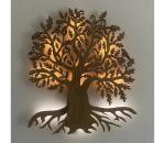 Li-Go 23673/DUB2 - LED nástenná dekorácia, 10W/5V, 20000 mAh, 45x55 cm, dub + diaľkové ovládanie 23673/DUB2