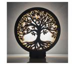 Li-Go 23577/DUB2 - LED stmievateľná stolová dekorácia LED/12W/230V 20x22 cm dub 23577/DUB2