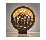 Li-Go 23583/DUB2 - LED stmievateľná stolná dekorácia LED/12W/230V 20x22 cm dub 23583/DUB2