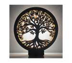 Li-Go 23648/DUB2 - LED stmievateľná stolová dekorácia LED/12W/230V 30x31 cm dub 23648/DUB2