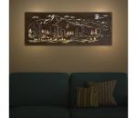 Li-Go 23524/DUB2 - LED Stmievateľná nástenná dekorácia LED/24W/230V 130x50 cm dub 23524/DUB2