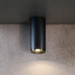 LED stropné svietidlo Lucea 6, čierne, hliník, 2 700 K