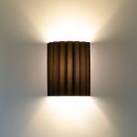 Nástenné svetlo Aria, čierne, mikrovlákno, E27