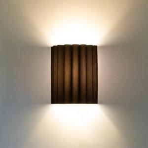 Nástenné svetlo Aria, čierne, mikrovlákno, E27