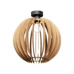 Stropné svietidlo Clay, Ø 40 cm, brezová preglejka, E27