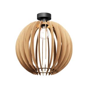 Stropné svietidlo Clay, Ø 40 cm, brezová preglejka, E27