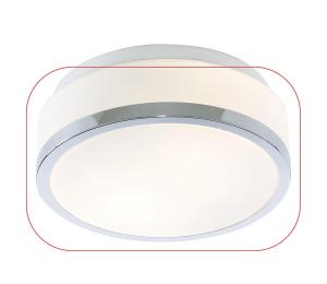 Searchlight - Náhradné sklo k svietidlu DISC E27 GO7039-23CC