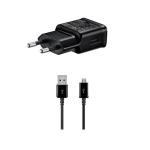Nabíjačka Samsung EP-TA200EWE 15W + MicroUSB nabíjací kábel 1.5m Čierna (Bulk)