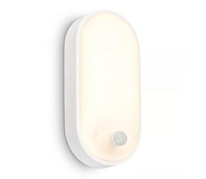 Brilo - LED vonkajšie nástenné svietidlo s pohybovým senzorom RUCH LED/12W/230V IP65 biele 3830016