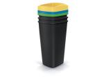 Kôš odpadkový COMPACTA Q DROP SET čierny 3x25l