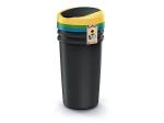 Kôš odpadkový COMPACTA R FLAP SET čierny 3x50l