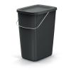 Kôš odpadkový COMPACTA Q FLAP BASIC čierný 12l