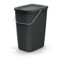 Kôš odpadkový COMPACTA Q FLAP BASIC čierný 12l