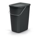 Kôš odpadkový COMPACTA Q FLAP BASIC čierný 12l
