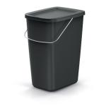 Kôš odpadkový COMPACTA Q FLAP BASIC čierný 12l