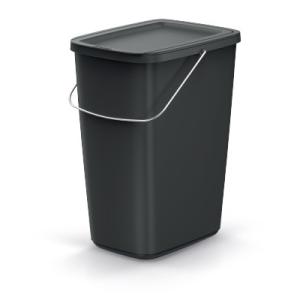 Kôš odpadkový COMPACTA Q FLAP BASIC čierný 12l