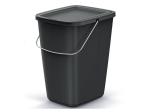 Kôš odpadkový COMPACTA Q FLAP BASIC čierný 9l