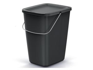 Kôš odpadkový COMPACTA Q FLAP BASIC čierný 9l