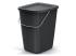 Kôš odpadkový COMPACTA Q FLAP BASIC čierný 9l