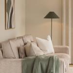 Globen Lighting stojacia lampa Cannes, zelená, kov, 140 cm