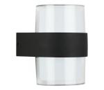 Telefunken 320405TF - Vonkajšie nástenné LED svietidlo 2xLED/8W/230V IP44 čierne 320405TF