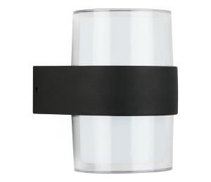 Telefunken 320405TF - Vonkajšie nástenné LED svietidlo 2xLED/8W/230V IP44 čierne 320405TF