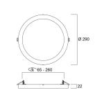 stropné LED svetlo START 5v1, biele, Ø 29 cm, CCT, stmievateľné