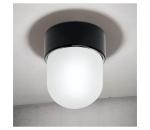 Orion - Stropné svietidlo OSTIA 1xE27/40W/230V pr. 9,8 cm čierne DL 7-795/1 schwarz/Kera