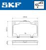 SKF Sada brzdových platničiek kotúčovej brzdy VKBP 80388