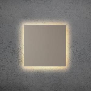LED nástenné svetlo BLADE Q, taupe, 34 x 34 cm, kov, stmievateľné