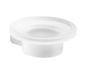 Gedy - Nástenná mydelnička PIRENEI mliečne sklo/matná biela PI1102