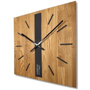 Drevené nástenné hodiny Oak Classic 50cm Flexistyle z250a