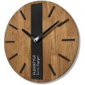 Drevené nástenné hodiny Oak Classic 30cm Flexistyle z250