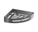 Gedy - Rohová polica do sprchy SMART 21x4,5 cm metalická sivá 247981