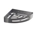 Gedy - Rohová polica do sprchy SMART 21x4,5 cm metalická sivá 247981