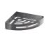 Gedy - Rohová polica do sprchy SMART 21x4,5 cm metalická sivá 247981