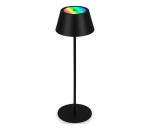 Brilo - LED RGB nabíjateľná dotyková stolná lampa KIKI LED/2,6W/5V IP44 2600 mAh čierna 7466015