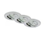Briloner 7296-039 - SADA 3x LED kúpeľňových podhľadových svietidiel 1xLED/6,5W/230V IP23 7296-039