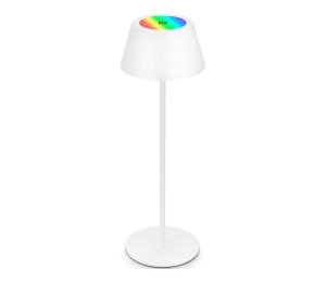 Brilo - LED RGB dotyková nabíjacia stolná lampa KIKI LED/2,6W/5V IP44 2600 mAh biela 7466016