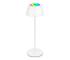 Brilo - LED RGB dotyková nabíjacia stolná lampa KIKI LED/2,6W/5V IP44 2600 mAh biela 7466016